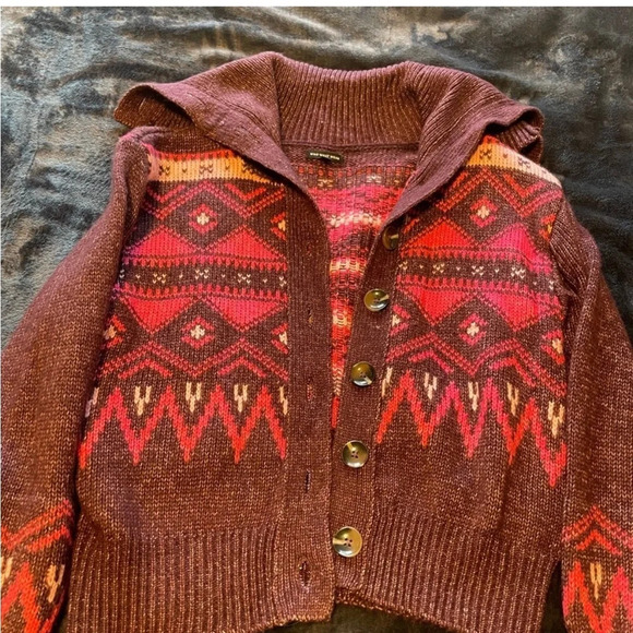 Who What Wear Patterned Knit Cardigan - Picture 5 of 6